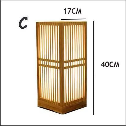 Japanese Zen Bamboo Table Lamp